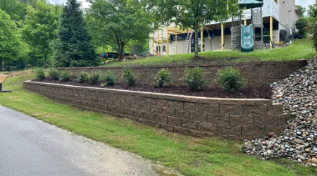 Retaining Wall Installation